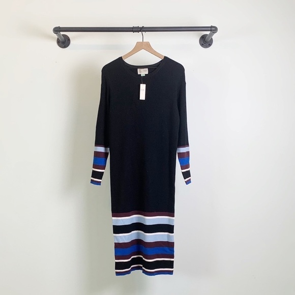 NWT Anthro Saturday/Sunday Parvati Rib Midi Dress - Picture 5 of 8